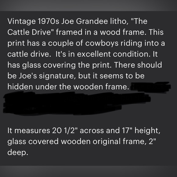 1970s picture of cattle drive - Picture 2 of 2